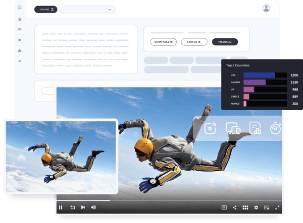 jwp platform showing video players in different OTT configurations